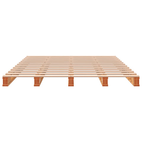 vidaXL Pallet Bed without Mattress Wax Brown 140x200 cm Solid Wood Pine