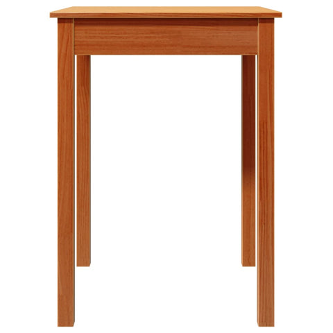 vidaXL Dining Table Wax Brown 55x55x75 cm Solid Wood Pine