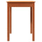 vidaXL Dining Table Wax Brown 55x55x75 cm Solid Wood Pine