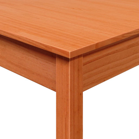 vidaXL Dining Table Wax Brown 55x55x75 cm Solid Wood Pine