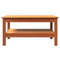 vidaXL Coffee Table Wax Brown 80x50x40 cm Solid Wood Pine