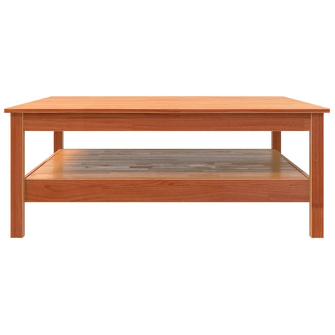 vidaXL Coffee Table Wax Brown 100x100x40 cm Solid Wood Pine