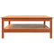 vidaXL Coffee Table Wax Brown 100x100x40 cm Solid Wood Pine