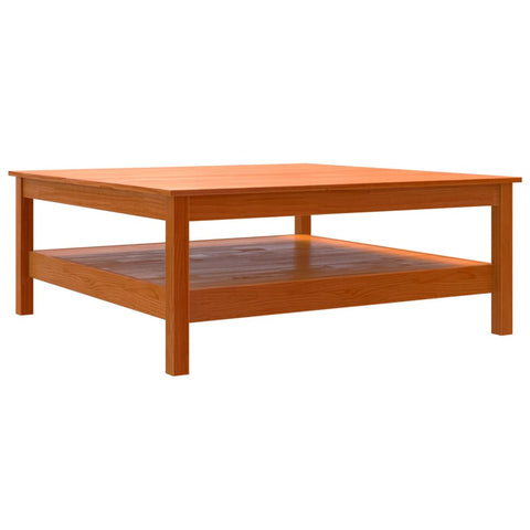 vidaXL Coffee Table Wax Brown 100x100x40 cm Solid Wood Pine
