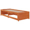 vidaXL Day Bed without Mattress Wax Brown 80x200 cm Solid Wood Pine