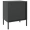 vidaXL Nightstands 2 pcs Black 50x35x60 cm Glass and Steel