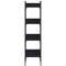 vidaXL Bookshelf 4-Tier Black 35x30x138.5 cm Engineered Wood