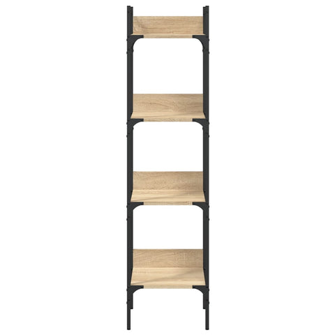 vidaXL Bookshelf 4-Tier Sonoma Oak 35x30x138.5 cm Engineered Wood