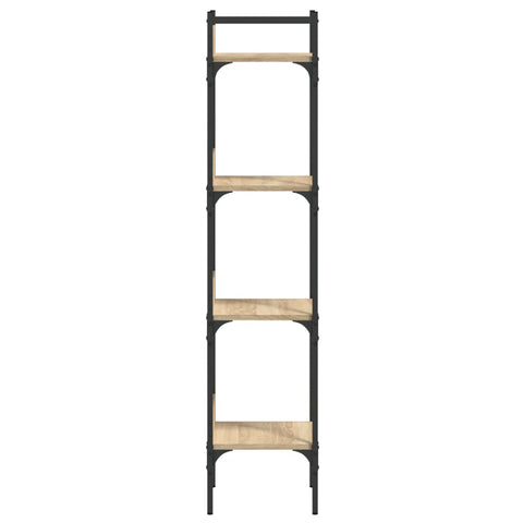 vidaXL Bookshelf 4-Tier Sonoma Oak 35x30x138.5 cm Engineered Wood