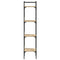 vidaXL Bookshelf 4-Tier Sonoma Oak 35x30x138.5 cm Engineered Wood