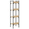 vidaXL Bookshelf 4-Tier Sonoma Oak 35x30x138.5 cm Engineered Wood