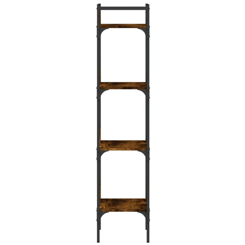 vidaXL Bookshelf 4-Tier Smoked Oak 35x30x138.5 cm Engineered Wood