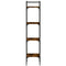 vidaXL Bookshelf 4-Tier Smoked Oak 35x30x138.5 cm Engineered Wood