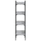 vidaXL Bookshelf 4-Tier Grey Sonoma 35x30x138.5 cm Engineered Wood