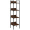 vidaXL Bookshelf 4-Tier Brown Oak 35x30x138.5 cm Engineered Wood