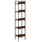 vidaXL Bookshelf 5-Tier Brown Oak 35x30x174 cm Engineered Wood
