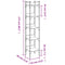 vidaXL Bookshelf 5-Tier Brown Oak 35x30x174 cm Engineered Wood