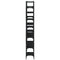 vidaXL Bookshelf Black 155.5x24x166.5 cm Engineered Wood