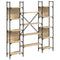 vidaXL Bookshelf Sonoma Oak 155.5x24x166.5 cm Engineered Wood