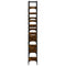 vidaXL Bookshelf Smoked Oak 155.5x24x166.5 cm Engineered Wood