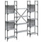 vidaXL Bookshelf Grey Sonoma 155.5x24x166.5 cm Engineered Wood