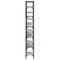 vidaXL Bookshelf Grey Sonoma 155.5x24x166.5 cm Engineered Wood