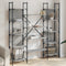 vidaXL Bookshelf Grey Sonoma 155.5x24x166.5 cm Engineered Wood