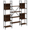 vidaXL Bookshelf Brown Oak 155.5x24x166.5 cm Engineered Wood