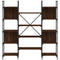 vidaXL Bookshelf Brown Oak 155.5x24x166.5 cm Engineered Wood