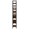 vidaXL Bookshelf Brown Oak 155.5x24x166.5 cm Engineered Wood