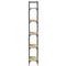vidaXL Bookshelf 5-Tier Sonoma Oak 60.5x24x166.5 cm Engineered Wood
