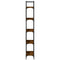 vidaXL Bookshelf 5-Tier Smoked Oak 60.5x24x166.5 cm Engineered Wood