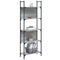 vidaXL Bookshelf 5-Tier Grey Sonoma 60.5x24x166.5 cm Engineered Wood