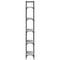 vidaXL Bookshelf 5-Tier Grey Sonoma 60.5x24x166.5 cm Engineered Wood