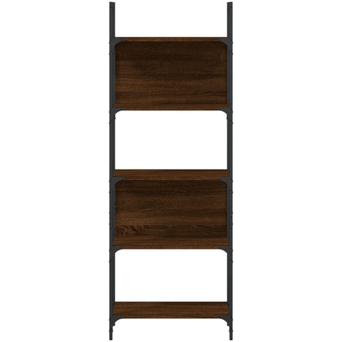 vidaXL Bookshelf 5-Tier Brown Oak 60.5x24x166.5 cm Engineered Wood