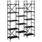 vidaXL Bookshelf Black 127.5x28.5x172.5 cm Engineered Wood