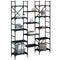 vidaXL Bookshelf Black 127.5x28.5x172.5 cm Engineered Wood