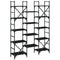 vidaXL Bookshelf Black 127.5x28.5x172.5 cm Engineered Wood