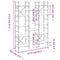 vidaXL Bookshelf Black 127.5x28.5x172.5 cm Engineered Wood
