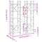 vidaXL Bookshelf Smoked Oak 127.5x28.5x172.5 cm Engineered Wood