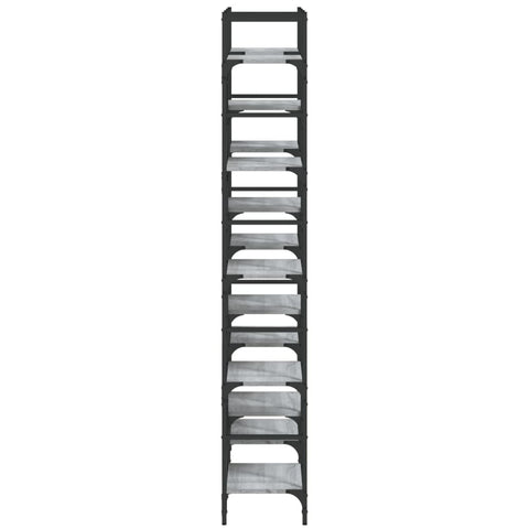 vidaXL Bookshelf Grey Sonoma 127.5x28.5x172.5 cm Engineered Wood