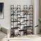 vidaXL Bookshelf Brown Oak 127.5x28.5x172.5 cm Engineered Wood