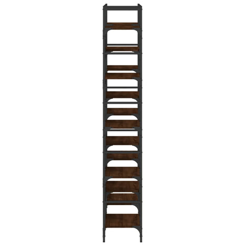vidaXL Bookshelf Brown Oak 127.5x28.5x172.5 cm Engineered Wood