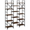 vidaXL Bookshelf Brown Oak 127.5x28.5x172.5 cm Engineered Wood