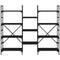 vidaXL Bookshelf Black 160x28.5x136.5 cm Engineered Wood