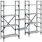 vidaXL Bookshelf Grey Sonoma 160x28.5x136.5 cm Engineered Wood