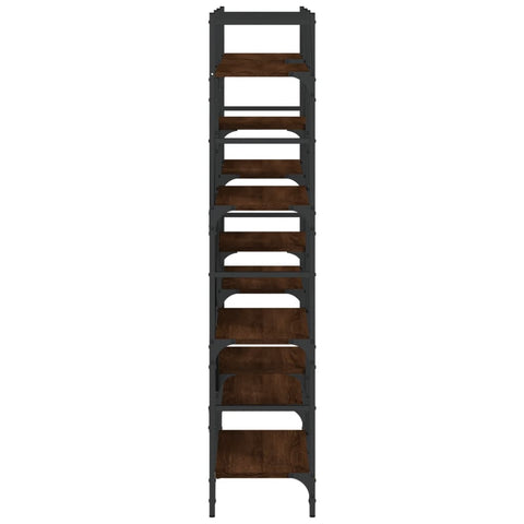 vidaXL Bookshelf Brown Oak 160x28.5x136.5 cm Engineered Wood