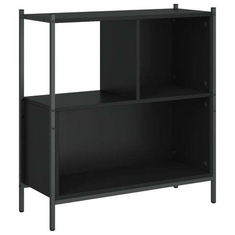 vidaXL Bookcase Black 72x28x77.5 cm Engineered Wood
