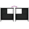 vidaXL Bookcase Black 72x28x77.5 cm Engineered Wood