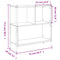 vidaXL Bookcase Black 72x28x77.5 cm Engineered Wood